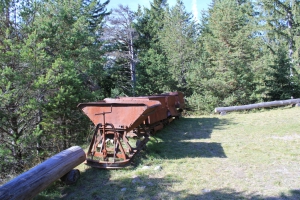 Wagonnet ayant été utilisé pour transporter le minerai