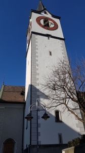 Le clocher de l'église Saint-Mangen.