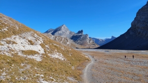 Le chemin du retour, en longeant le Lämmerenboden