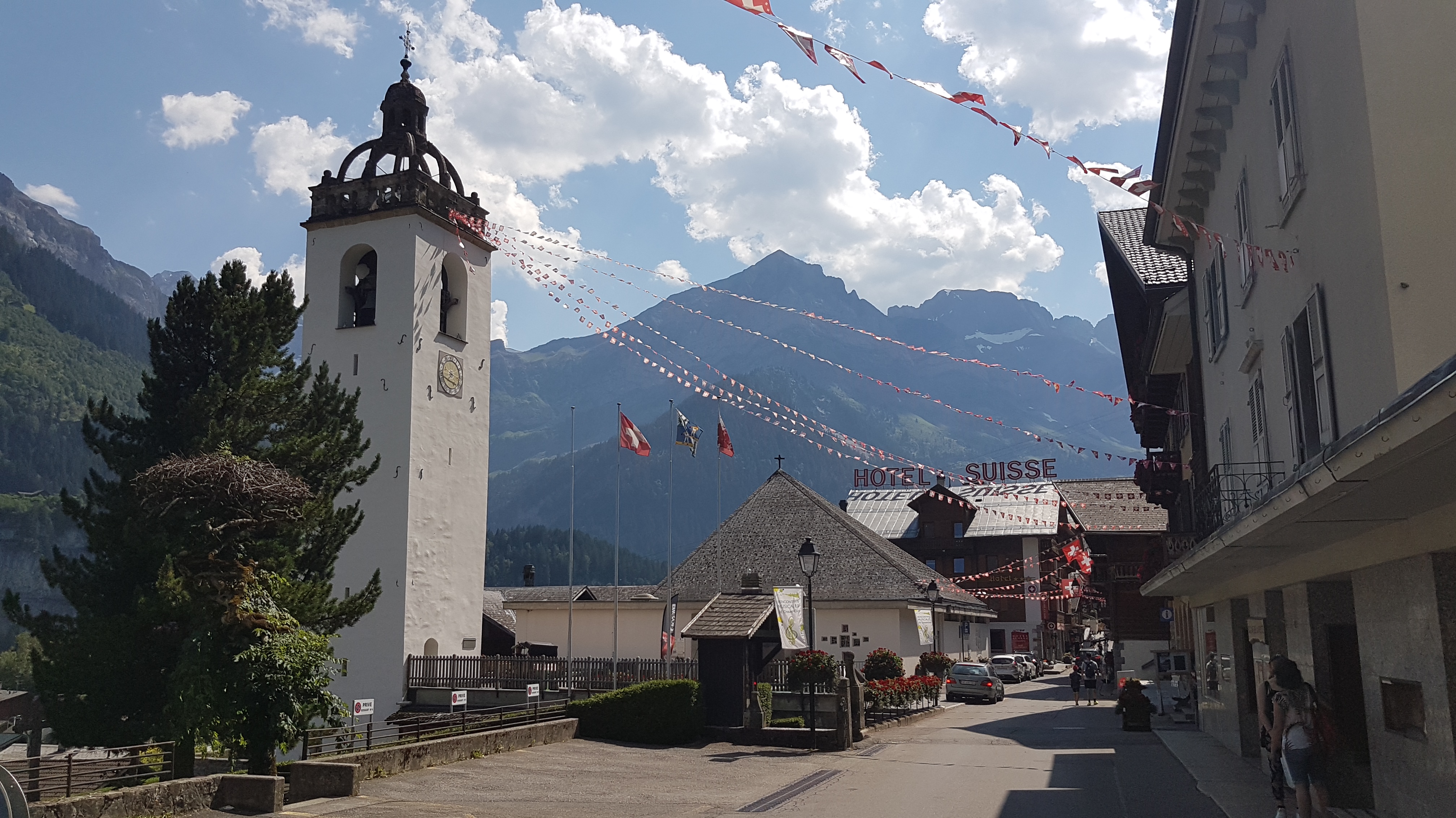 Chemin des poussettes à Champéry